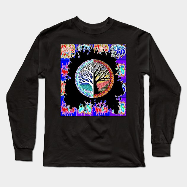 Tree Abstract Graffiti Long Sleeve T-Shirt by LowEndGraphics